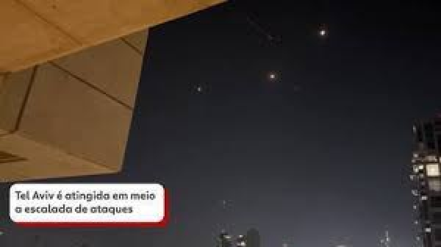 Irã lança retaliação em massa contra Israel com centenas de mísseis